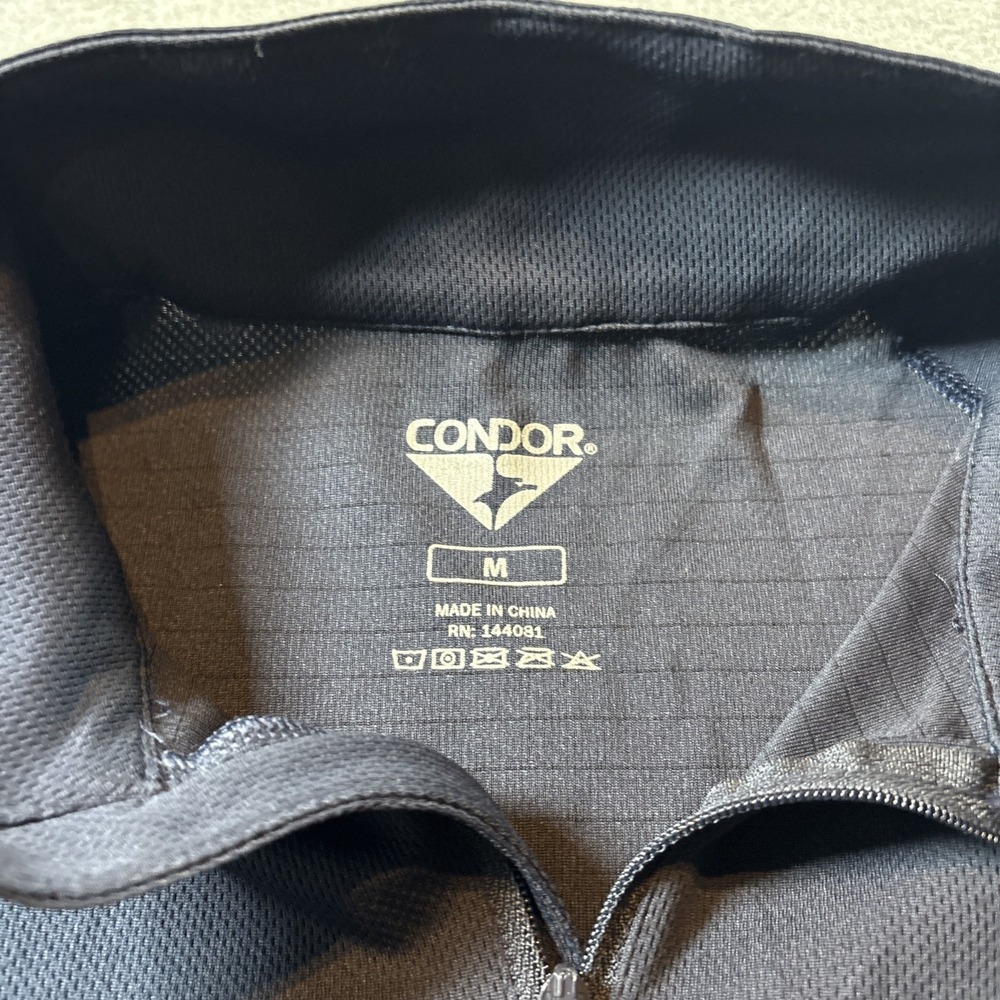 Condor Tactical Navy Blue Quarter Zip Men's Sz M Military Combat Jacket - Picture 5 of 11